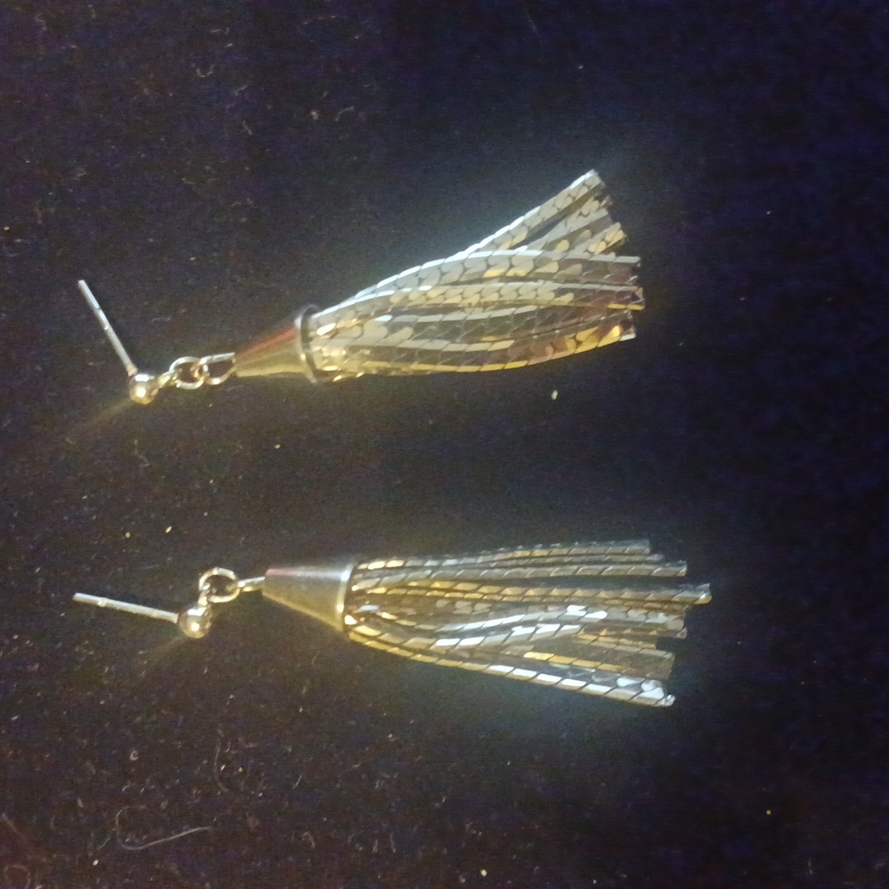 Silver Chain dangle earrings